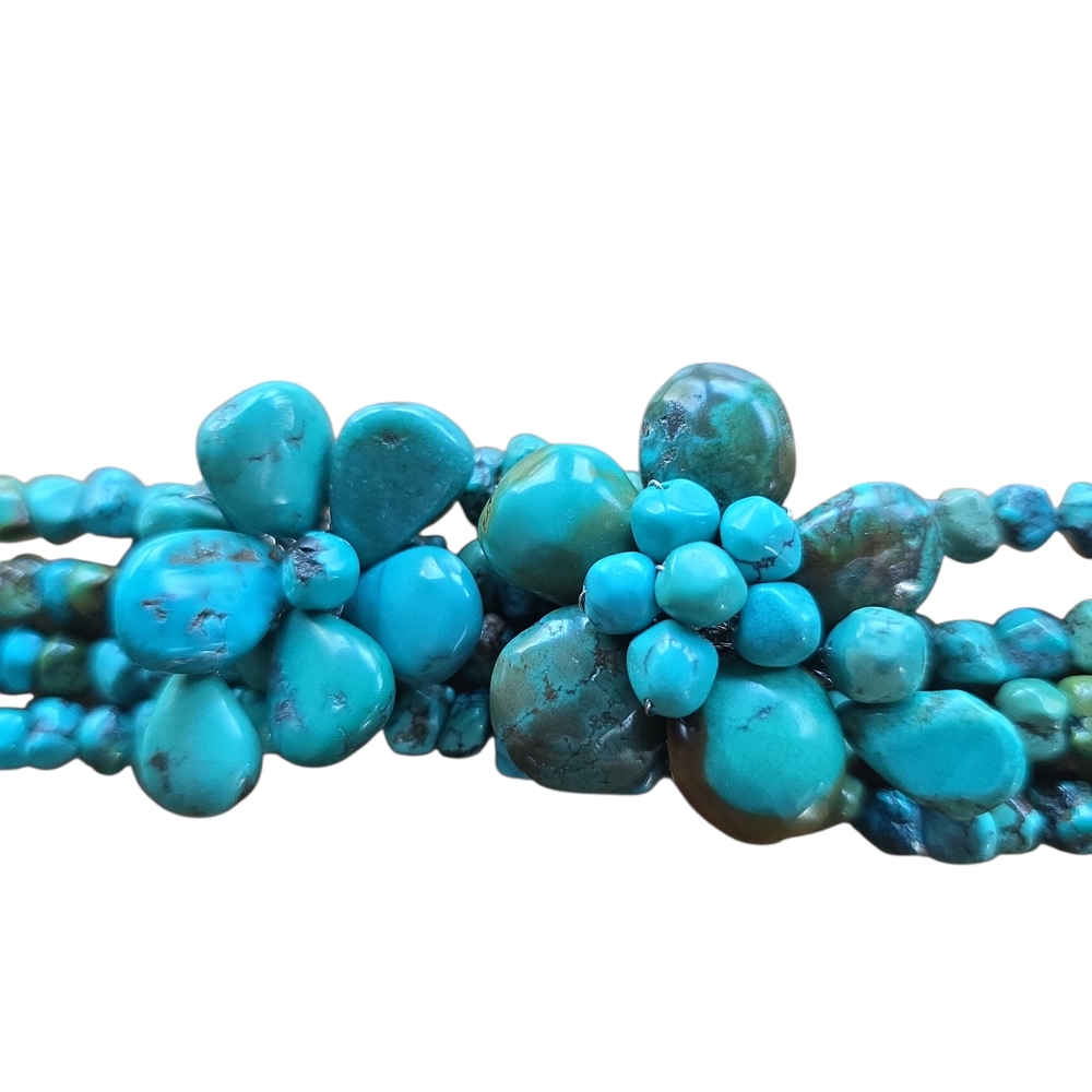 Jay King Mine Finds Collection Turquoise Beaded Floral Bracelet